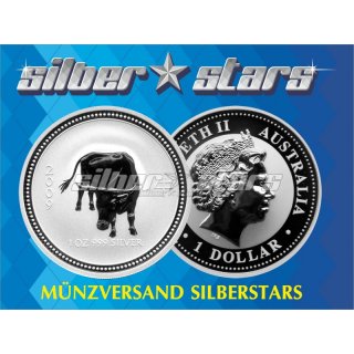 1 OZ Silber Ochse 2009 Lunar I