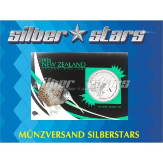 1 OZ KIWI New Zealand 2006 in Coincard