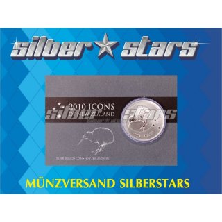 1 OZ KIWI New Zealand 2010 in Coincard
