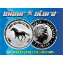 1 OZ Silver Horse  2002  Lunar I