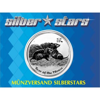 2 OZ Silver Mouse 2008 Lunar II