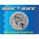 1 OZ Silver Rwanda 2013 Cheetah in mint plastic bag