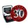 1 OZ Silber Maple Leaf 2018  &quot;30 Jahre Maple Leaf&quot;  Space Red Color Edition