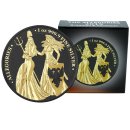 The Allegories 2019 Britannia &amp; Germania 1 oz 999 Silber Black Gold Space Edition