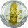 2 OZ Silber Queens Beasts White Lion of Mortimer  2020 mit Goldapplikation