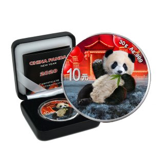 10 Yuan China Panda 2020 China New Year Edition in Box CoA
