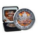 1 OZ Silber Maple Leaf 2020 Iron Power Edition in Box + CoA