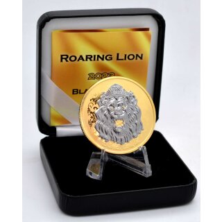 1 OZ Silber Niue Roaring Lion 2020  Gold Space Edition