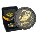 1 OZ Silber Niue Eule von Athen 2021  Gold Black Empire...