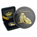 1 OZ Silber Dominica 2021 Parrot  Gold Black Empire Edition