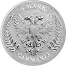 1 oz Germania 5 Mark Silberm&uuml;nze