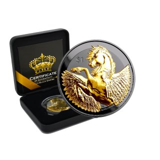 1 OZ Silber British Virgin Islands 2022 Pegasus Gold Black Empire Edition
