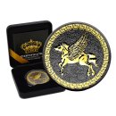 1 oz Silber Saint Helena Pegasus 2022  Gold Black Empire...