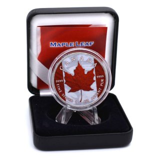 1 OZ Silber Maple Leaf 2022 Flag Edition in Box + CoA