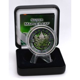 1 OZ Silber Maple Leaf 2022 Nature Power Edition in Box + CoA