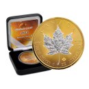 1 OZ Silber Maple Leaf 2023 Space Gold Edition