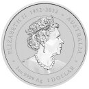1 OZ Silber Drache 2024 Lunar III Purple color in Blister