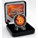 1 OZ Silber Maple Leaf 2025  Burning Bitcoin Edition in Box
