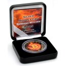1 OZ Silber Maple Leaf 2025  Burning Bitcoin Edition in Box