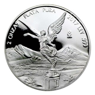 2 OZ Plata Pura / Libertad 2017 Polierte Platte