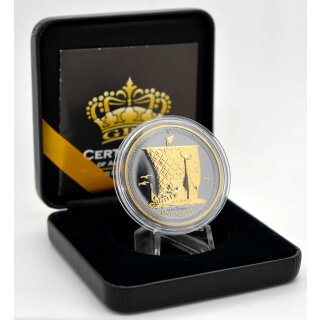 1 OZ Silber Isle of Man Noble  2025  Gold Black Empire Edition