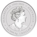 1 OZ Silber Drache 2024 Lunar III mit Farbapplikation