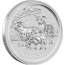 2 OZ Silber Goat 2015 Lunar II