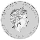 2 OZ Silver Pig 2019 Lunar