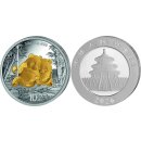 10 Yuan China Panda 2026 mit Goldapplikation