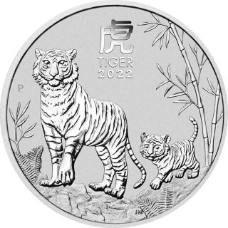 1 OZ Silber Tiger 2022 Lunar III