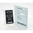 1 oz Silberbarren Valcambi Suisse mit CoA