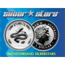 1/2 OZ Silber Schlange 2001  Lunar I