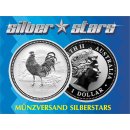 1/2 OZ Silber Rooster 2005  Lunar I