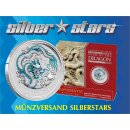 1 OZ Silber Drache 2012 Lunar II mit Farbapplikation...
