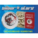 1 OZ Silver Dragon 2012 Lunar II colored WMF Berlin Coin...
