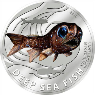 2 Dollar Pitcairn Inseln 2010  Deep Sea Fish LanternFish   PP