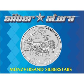 1 OZ Silber Ziege 2015 Lunar II