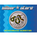 2 OZ Silber Snake 2013 Lunar II colored