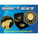 1 OZ Silver 2010 Snowleopard 1 Tenge Gold Black Empire...